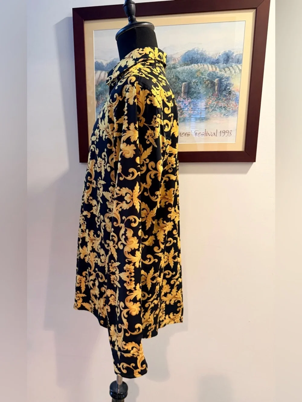 Daupanzees | men’s luxury print dress shirt. Size: XXL - Picture 8 of 16